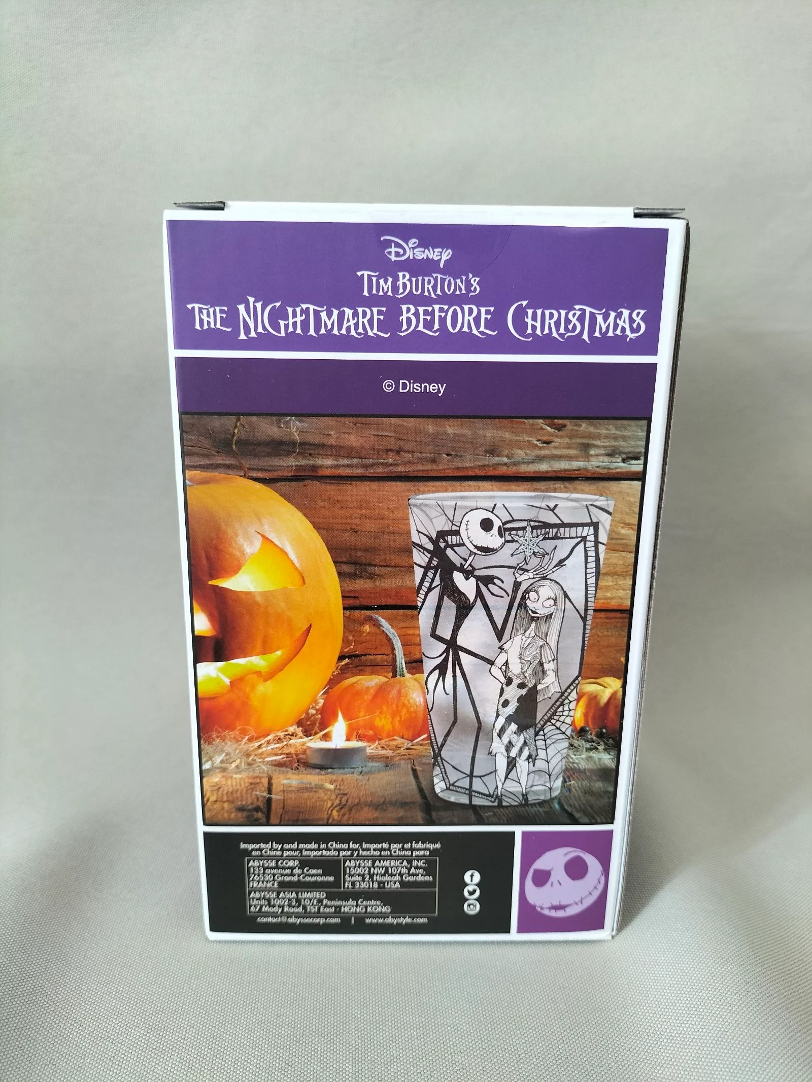 Copa de vidrio de 400 ml | Disney | Nueva | Sr. Jack y Sally – photo 3